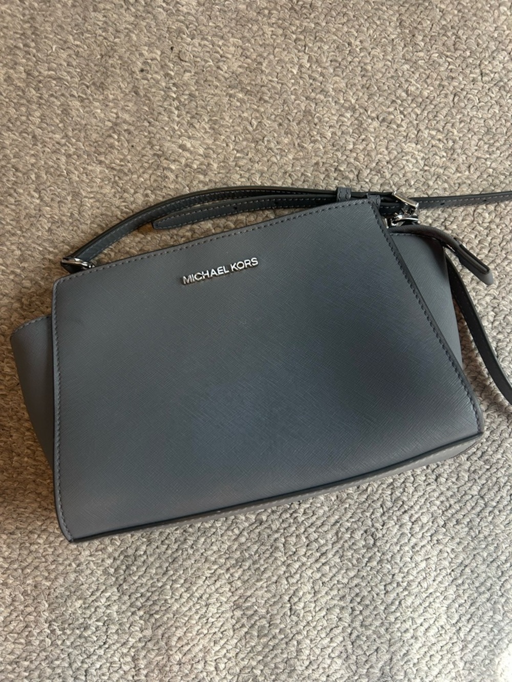 Michael Kors Selma Saffiano Leather Crossbody Bag